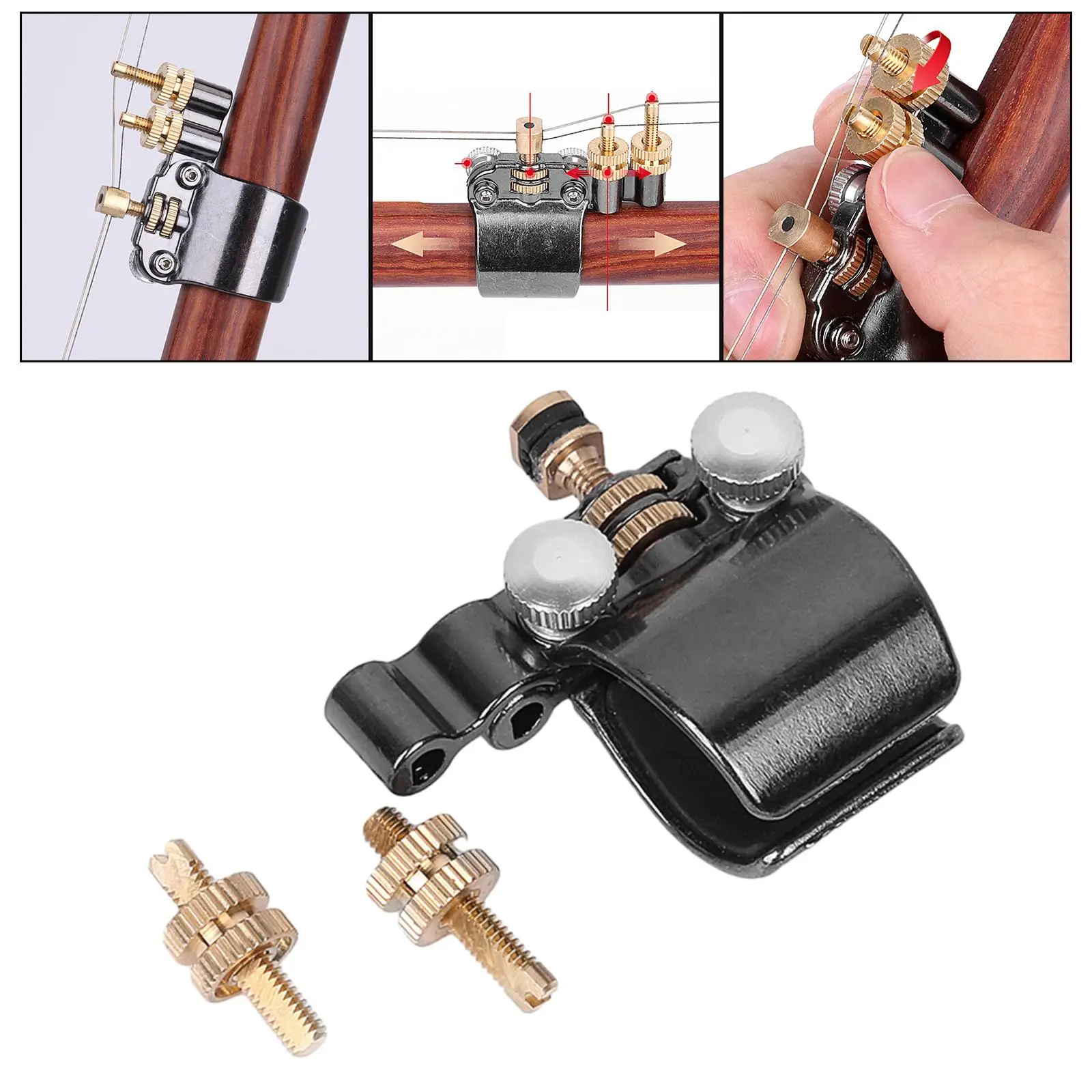 Erhu &ndash; Metal Tuner, Hardware Tool, Instrument Tuner, Erhu Supplies, 1 Set