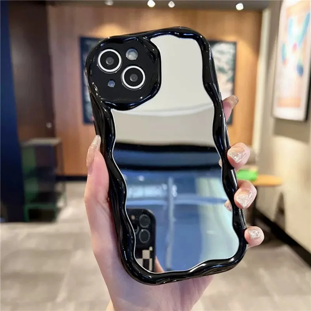 Cute Cat Soft Makeup Mirror Phone Case