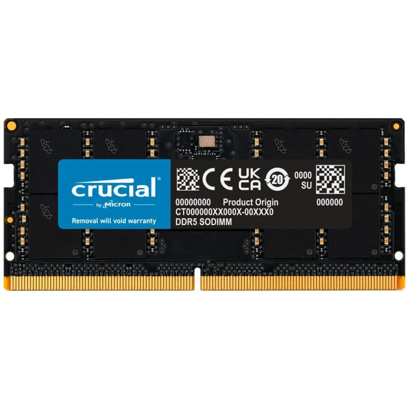 Crucial DDR5 4800MHz 5600MHz 262-Pin SO-DIMM 1.1V CL40 CL46 Laptop Memory 8GB 16GB 32GB For Laptop Memory Module Laptop Ram Memory Notebook Ram Memory