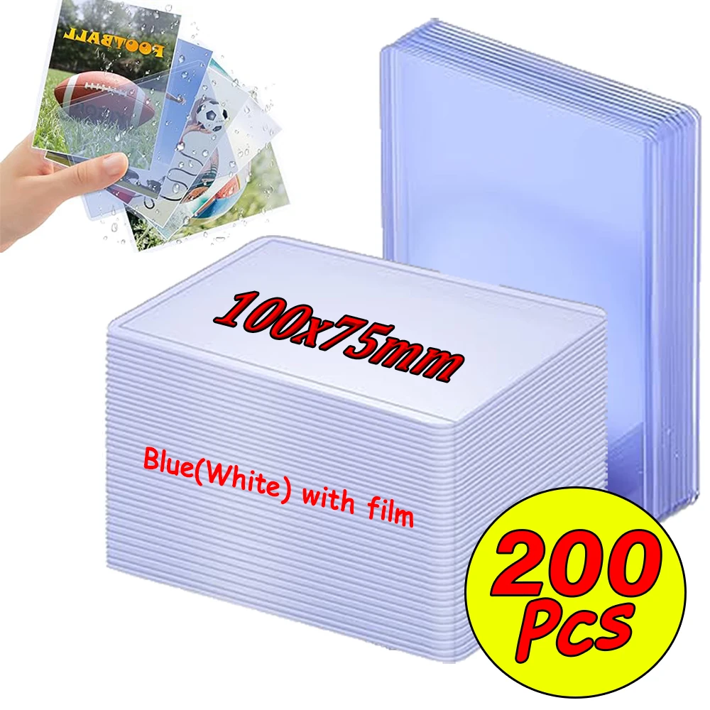 1-200Pcs 35PT Transparent Card Sleeves Hard Plastic Baseball Game Card Sleeves Protector for Collectible Sports Trading Cards