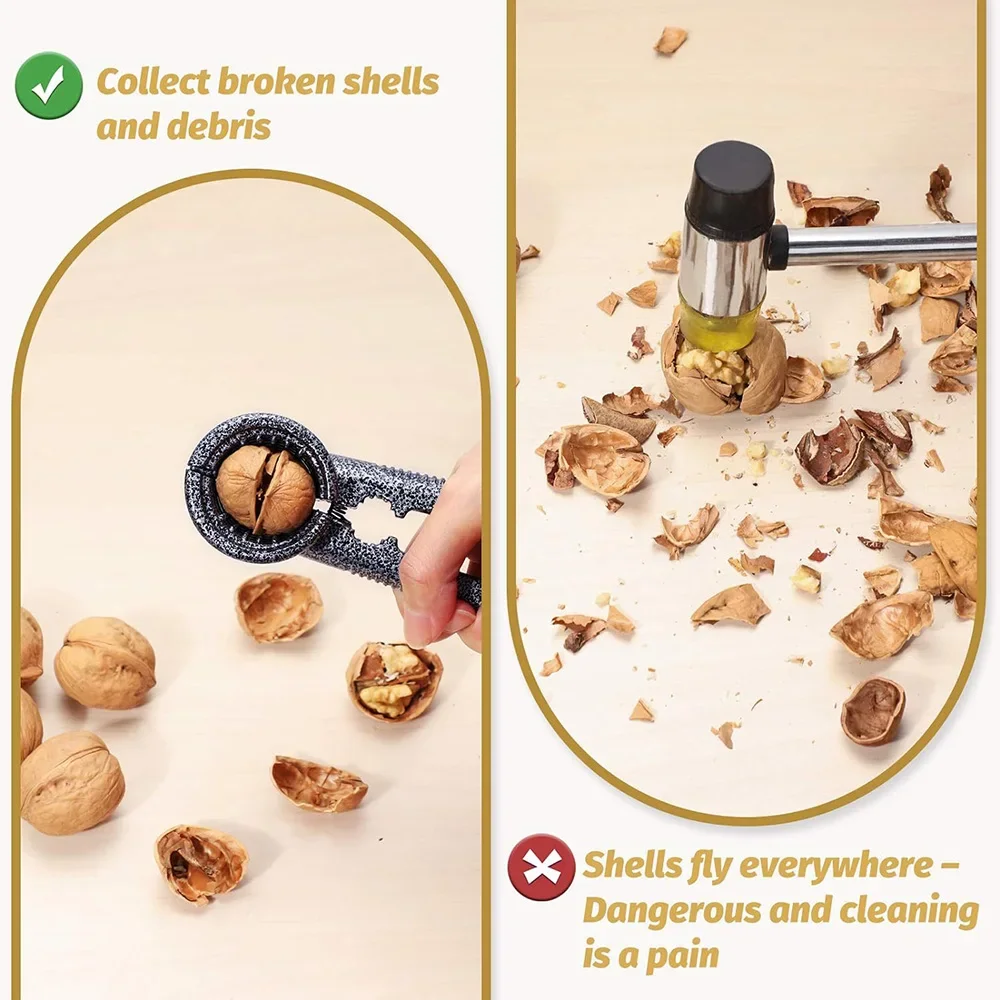 Nut Cracker Opener Pecan Nut Cracker Walnut Plier Opener Tool with Non-slip Handle