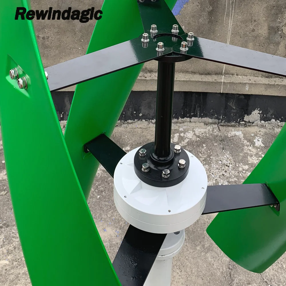 Vertical Wind Turbine 5KW 10KW 20KW 12V-220V Maglev Generator Low Wind  Speed Start Free Energy 3 Phase AC Windmill For Home Use