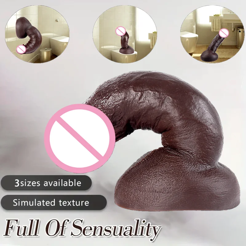 Echte Haut Riesigen Dildo Super Realistische Penis Großen Schwanz Saugnapf Dick Penetration Anal Sexy Erwachsene Sex Spielzeug Für Frauen Masturbation 1