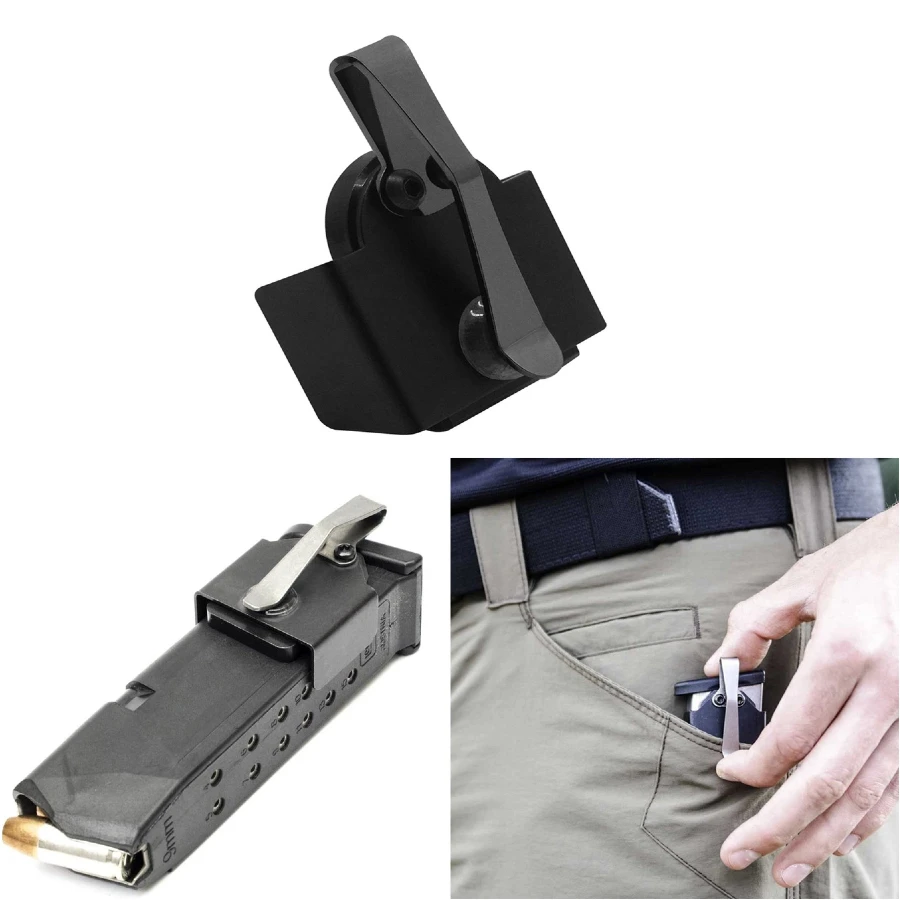 

9mm/.40 Double Stack magazines Quick release Pocket stand Universal magnet clamp Pocket Mag Holder