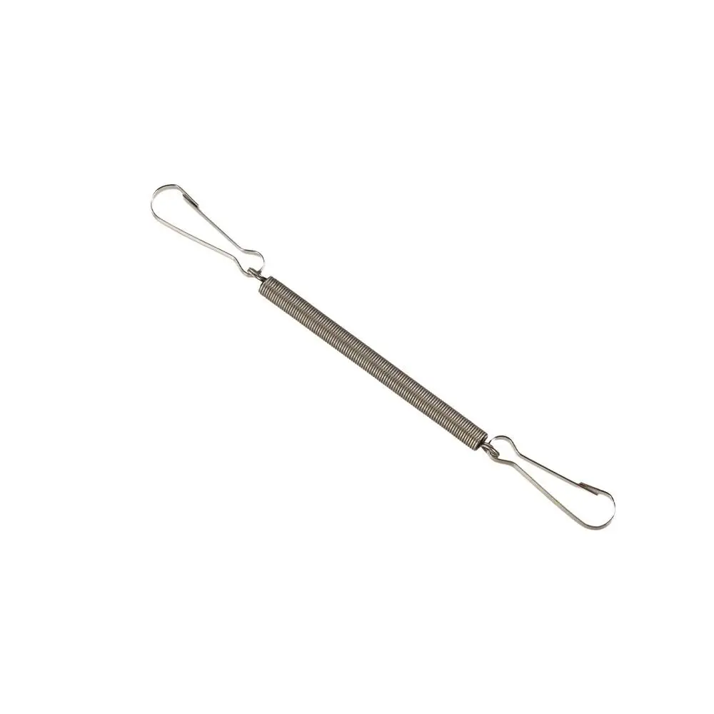 Stainless Steel Metal Spring with 2 Clips Durable Replacement Spring Bracket Elastic Clip on Holder Cage Accessories