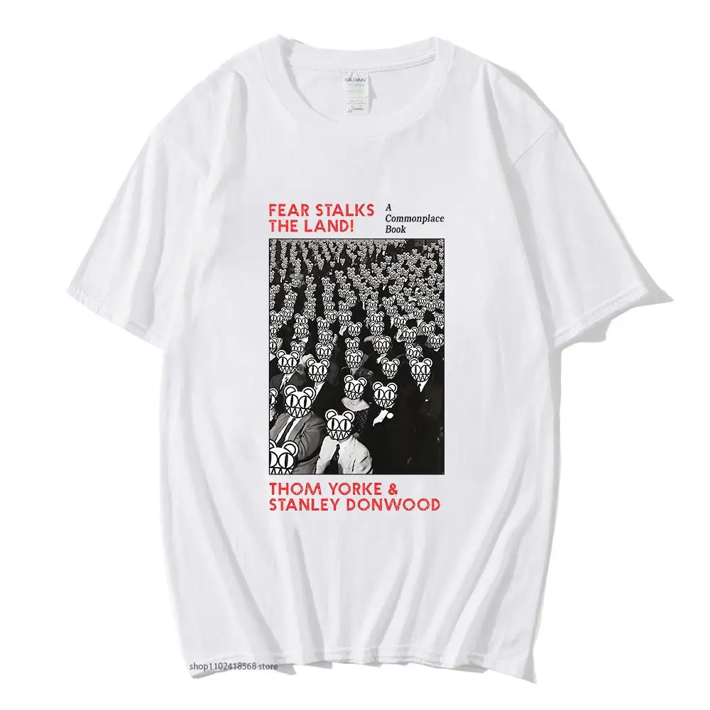 

Men 100% Cotton T-shirt Radiohead T Shirt for Kid Rock Boy Hip Hop Tops 2022 Summer Tees Women Tops Camisetas Hombre Punk O-Neck