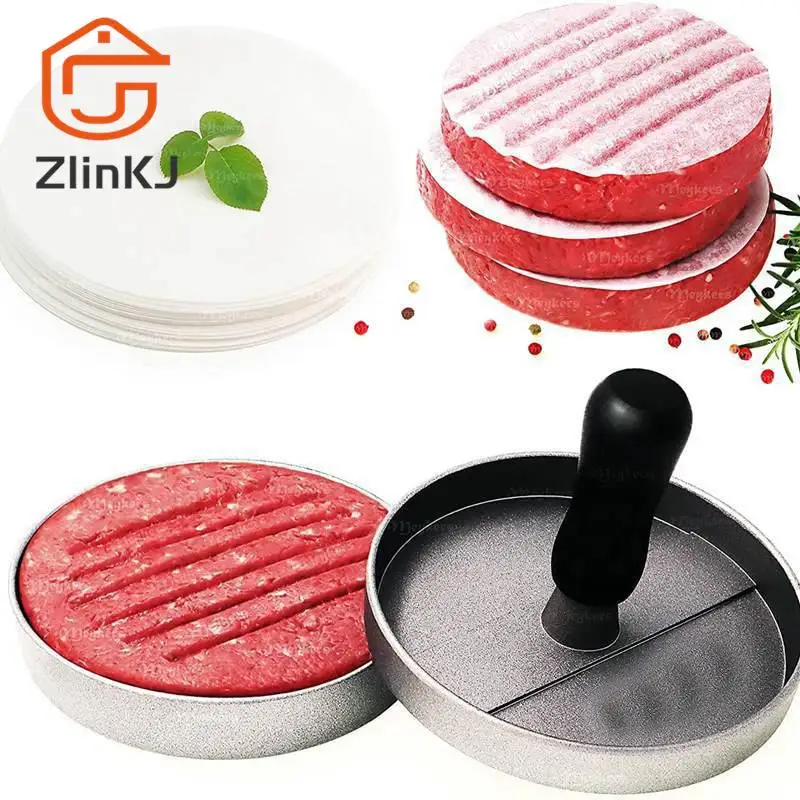 100Pcs 11CM Round Hamburger Pressure Meat Paper Oil Blotting Paper Oven ...