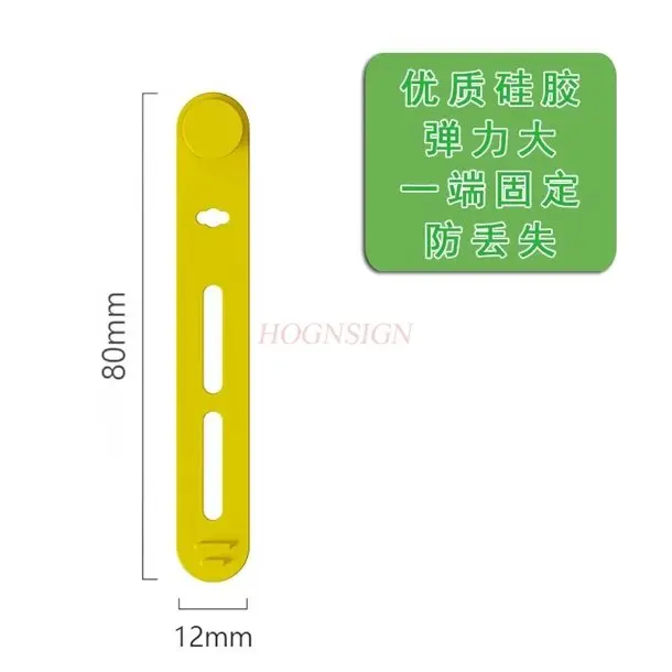 5개 한쪽 끝 고정 데이터 케이블 정리기, 헤드폰 감기 장치, 분실 방지 실리콘 케이블 타이, 허브, 전화 케이블, 컴퓨터