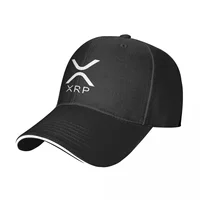 Ripple (XRP) LOGO NEW RIPPLE LOGO Cryptocurrency Baseball Cap dad hat derby hat Trucker Cap Horse Hat Hats For Men Women's 2