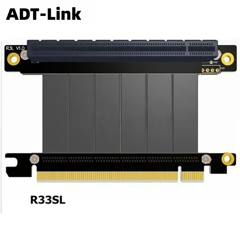Gen3.0 PCI-E 16x to 16x 3.0 라이저 케이블 5cm 10cm 20cm 30cm 40cm 50cm PCI-Express Pcie X16 어댑터 직각 수직 비디오 GPU