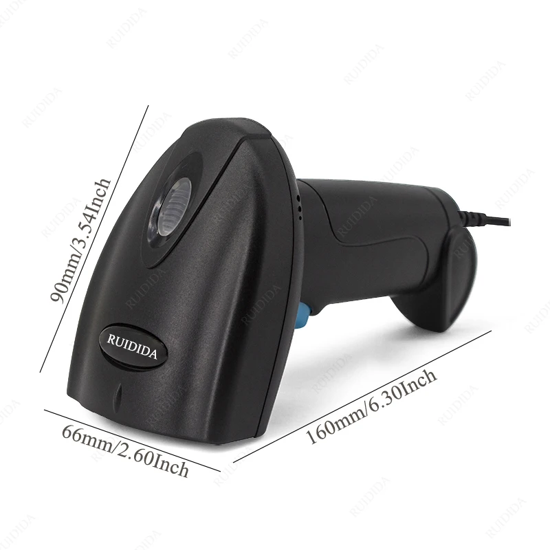 Wired Barcode Scanner 1D/2D Handheld qr Code Reader Portable Wired Reader Scanner for Bar Code USB Cable for Shop Store
