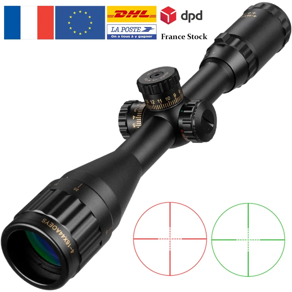 BSA 4-16x44 Tactical Riflescope Optic Sight Green Red