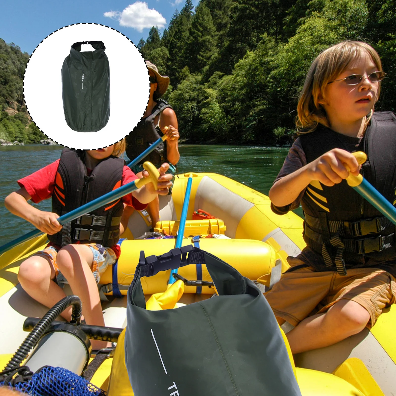 

70 L Beach Rafting Bag Travel Dry Bags Camping Backpack Sack Extra Large Storage 210t Swimming Waterproof