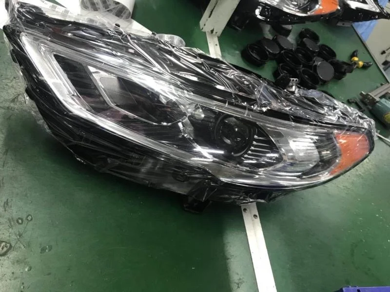 Front full LED USA style orange reflector car headlights with dynamic headlamp for Ford Fusion
