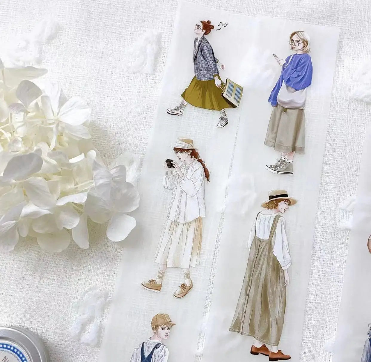 Schöne Frühjahr Täglichen Washi PET Band für Planer Karte, Die DIY Scrapbooking Plan Dekorative Aufkleber – Detail 10