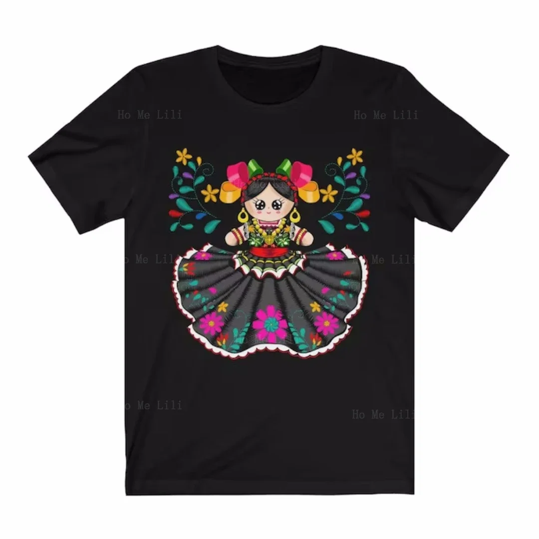 Bambola Di Pezza Messicana Ragazza Artesania Mexicana Latina Pride Regalo Para Mujer Top