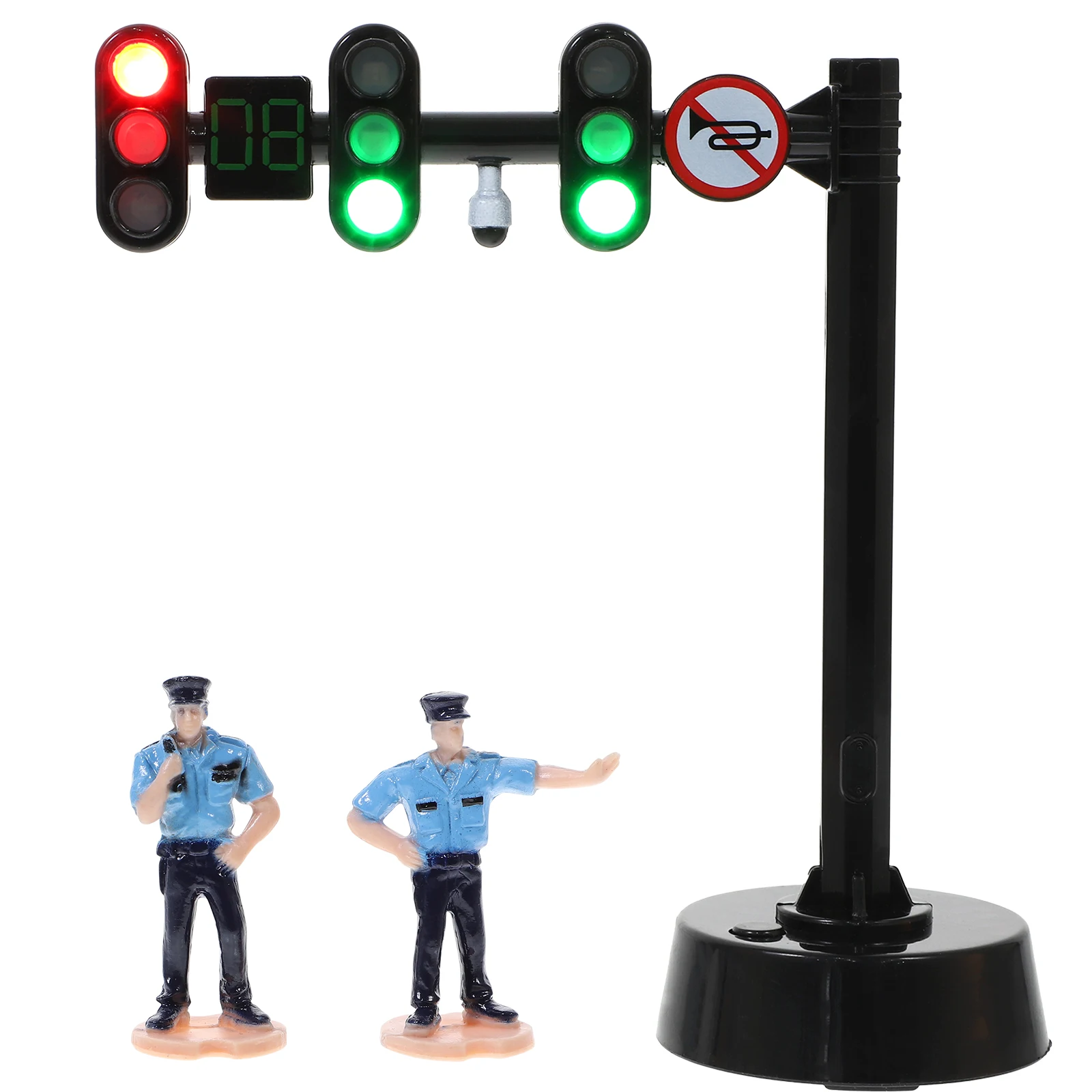 

Traffic Toy Light Signs Road Sign Mini Stop Model Toys Playset Newborn Street Girl Kids Essentials Lamp Prop Pretend Play