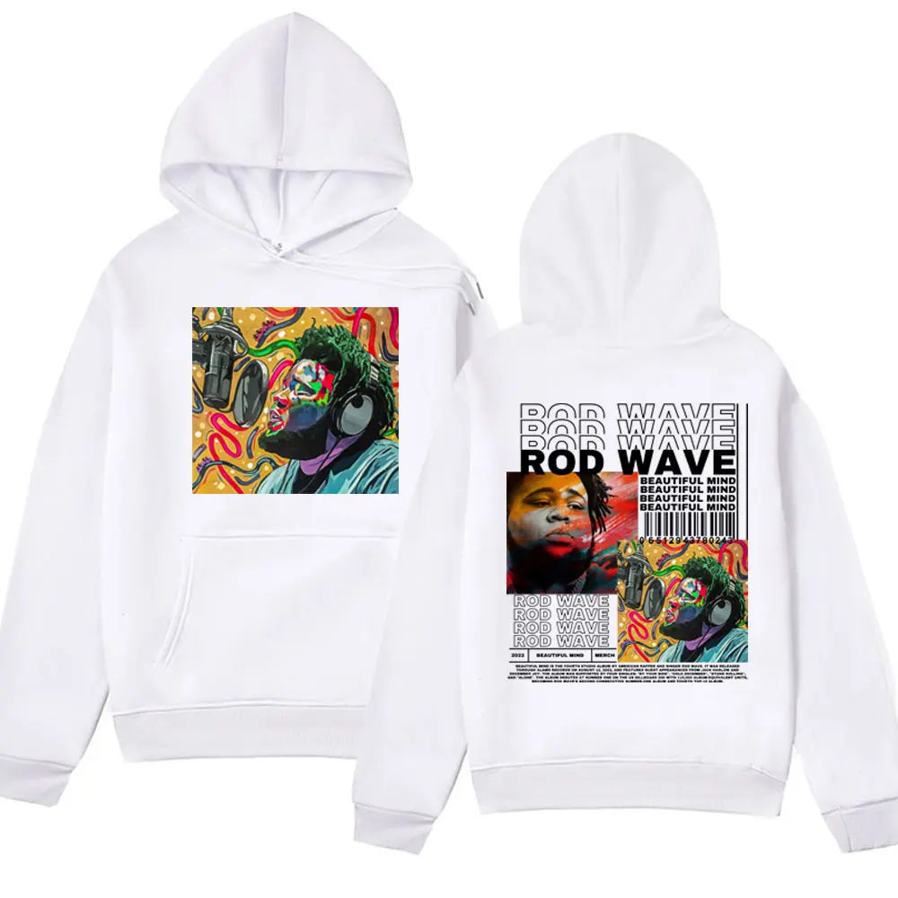Rod Wave Nostalgia Album Cover Hoodies Men Women's Fashion Harajuku Aesthetic Pullovers Hip Hop Oversized Long Sleeve Sweatshirt