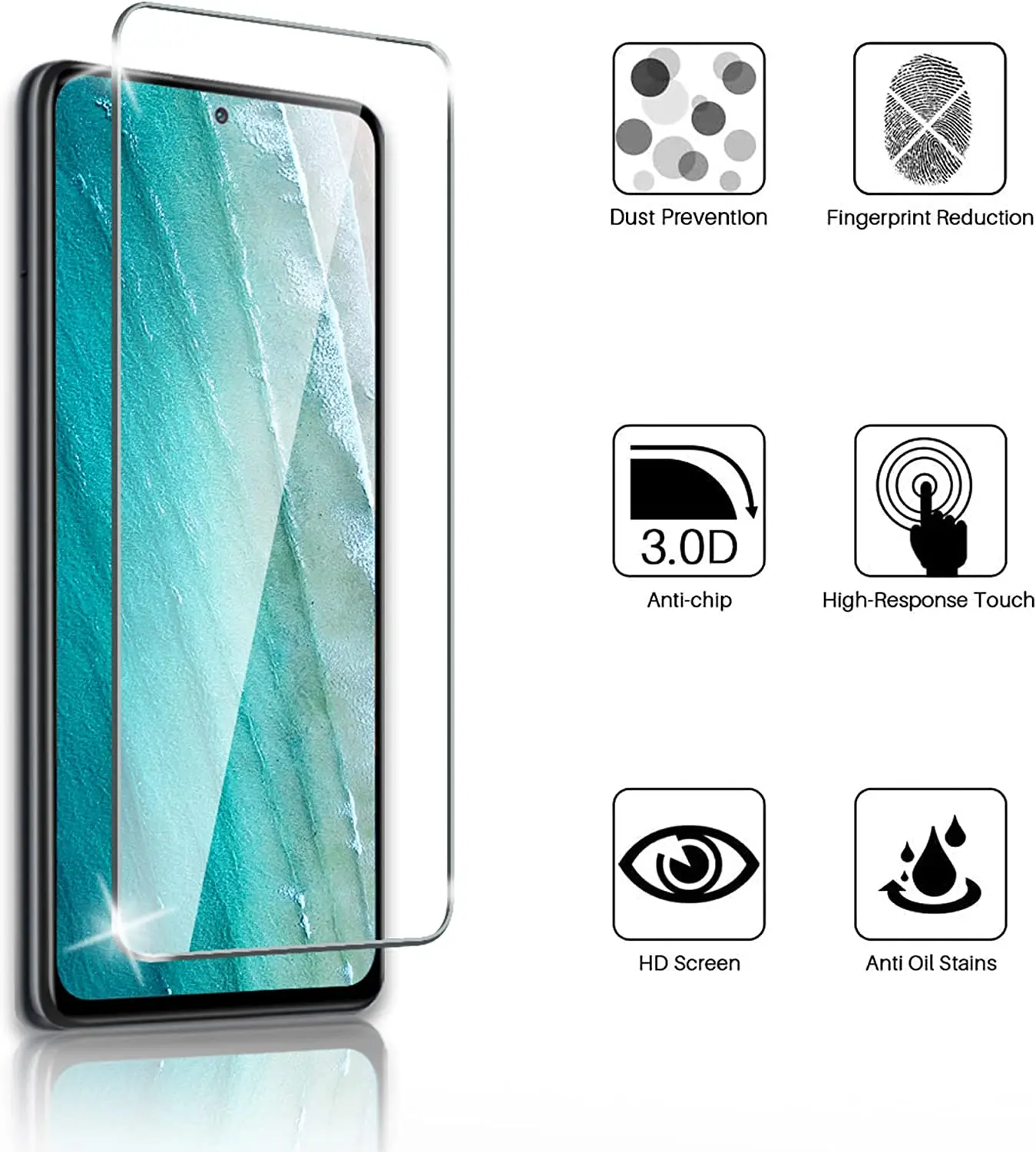 Закаленное стекло для Xiaomi Redmi 10/9/9T/Note 11/10 Pro/10S/9S/Poco ...