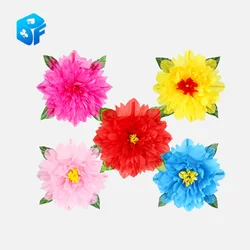 Peony Production Magic Tricks diameter 46cm Funny Stage Empty Hand Appearing Flower Magic Gimmick flash flower