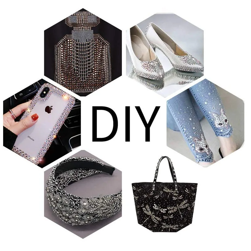 Rhinestone Clutch Bracelet Reel - Glitter Crystal Hand Chain JewelryShimmering Fake Diamonds Elegant Reel Design for