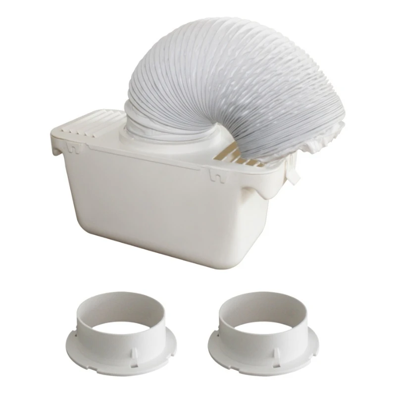 1PCS Universal Tumble Dryer ในร่มคอนเดนเซอร์ Vent ชุดกล่องท่อทนอุณหภูมิสูง 1