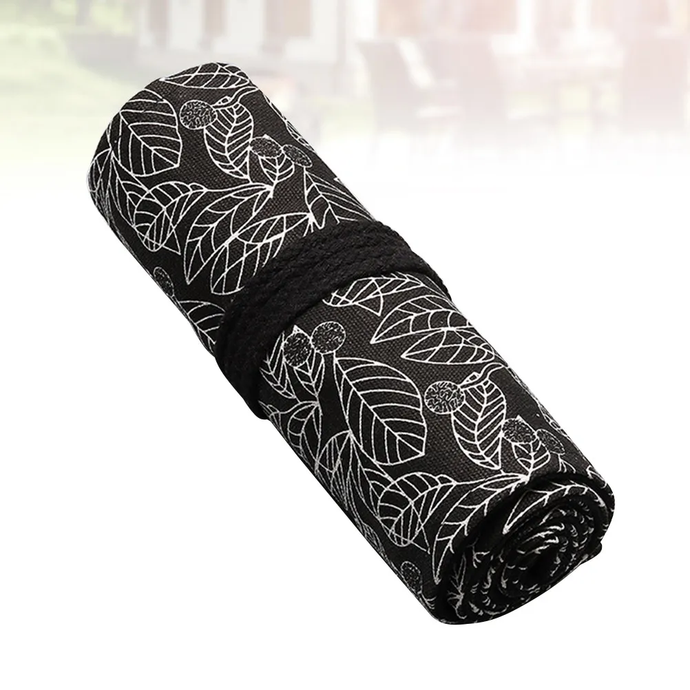 캔버스 펜슬 롤 랩 대용량 36 슬롯 휴대용 스케치 펜 가방 정리함 펜슬 보관 정리함