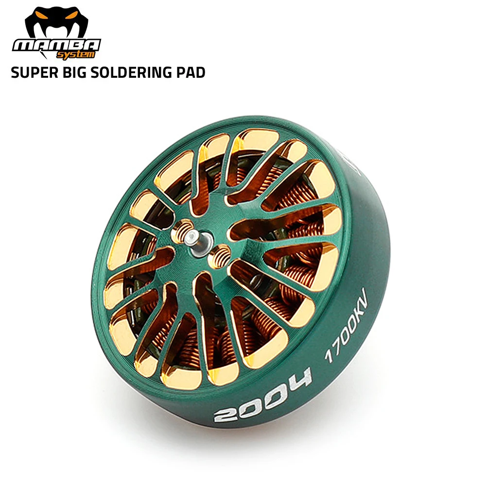 

DIATONE MAMBA TOKA 2004 1700KV/2900KV Brushless Motor Green Suit for 3.5-5inch propeller 3-6S for RC FPV Racing Drone parts