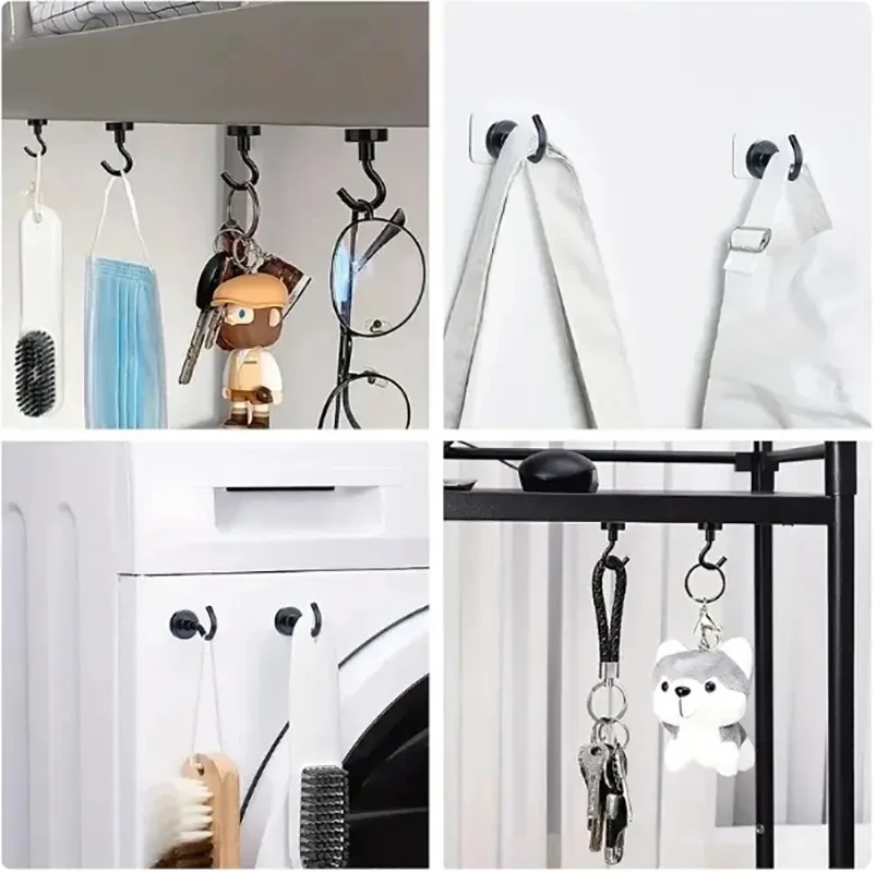 Magnetic Hooks 6Pcs 15 Lbs (Approx 7Kg) Indoor Hangings for Kitchens Workplaces Offices and Garages