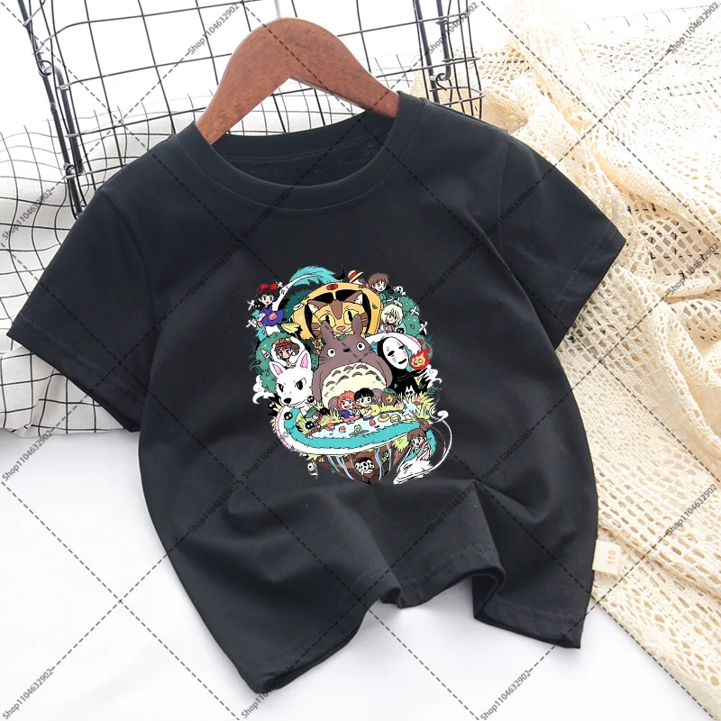 Totoro Cartoon Anime Unisex Short Sleeve T-shirt - Comfortable & Stylish Summer Top, Perfect Gift