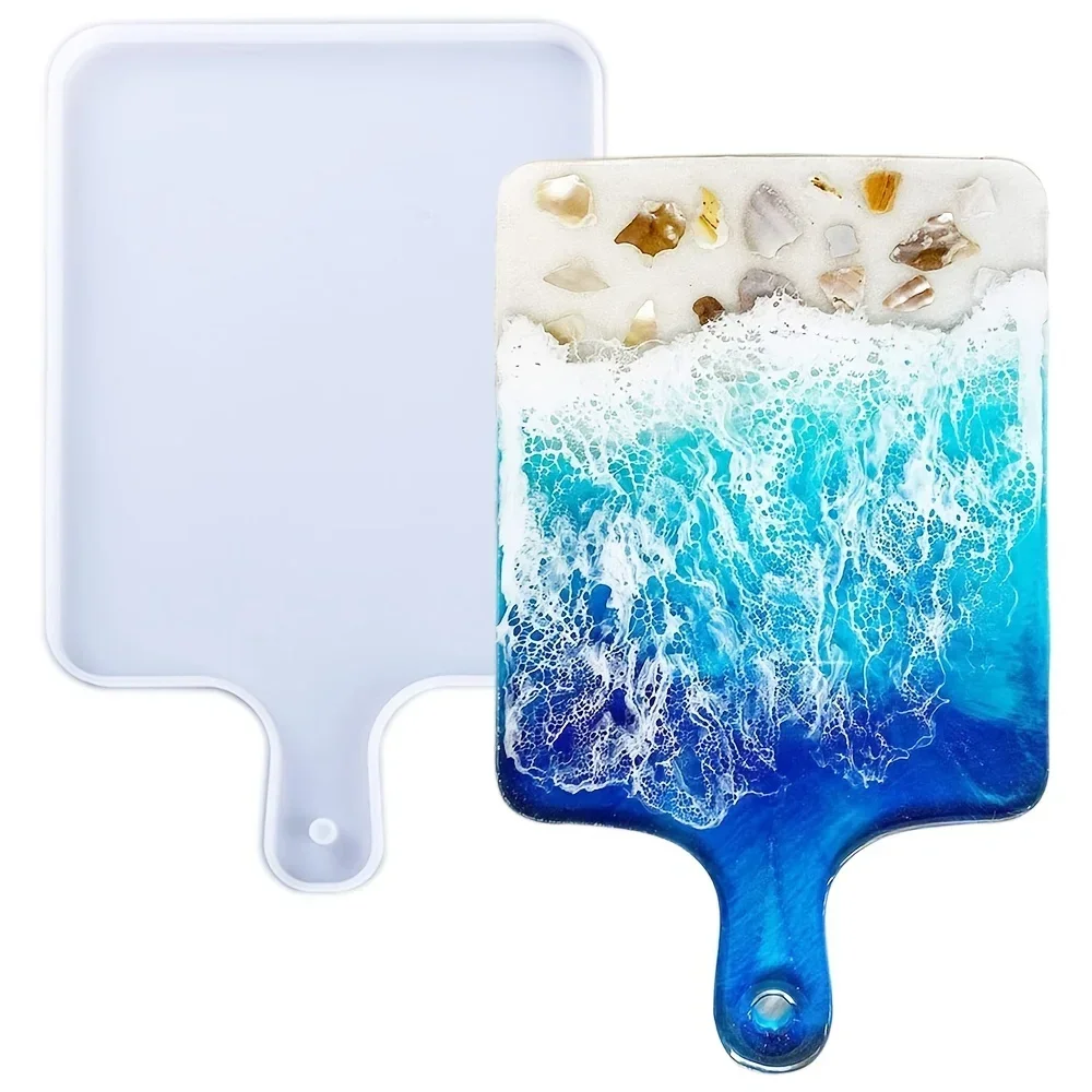 Large Rectangular Silicone Resin Tray Mold