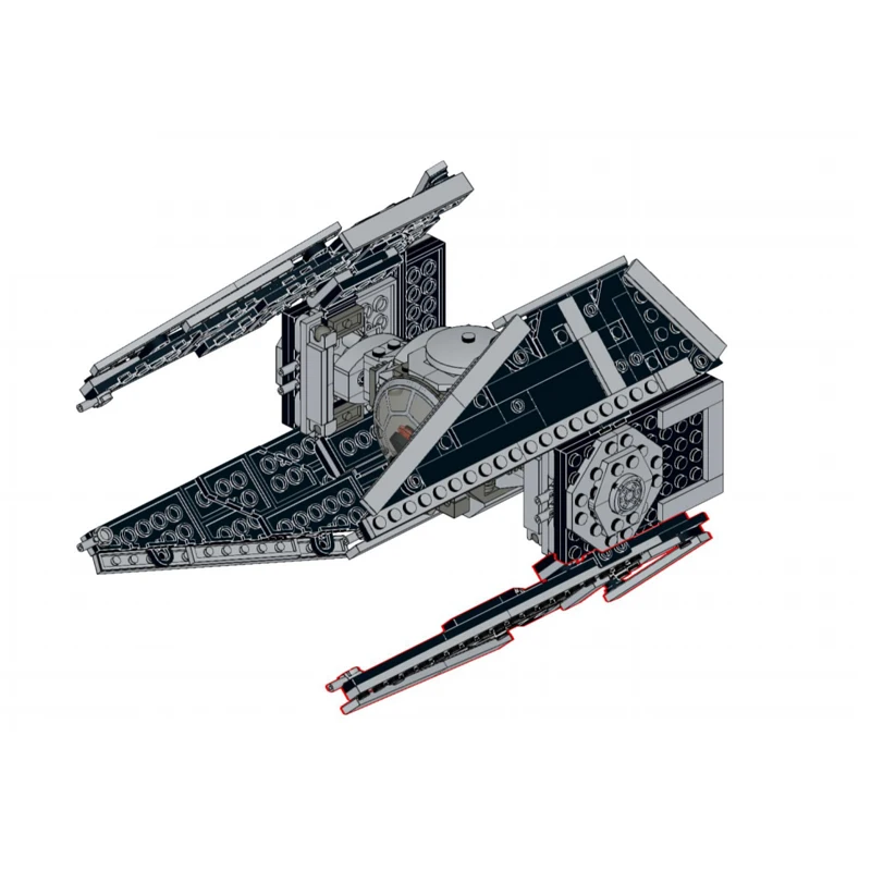 418Pcs TIE Interceptors Defender MOC Building Blocks Imperial