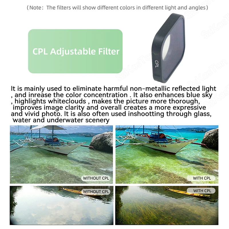 Enhanced UV CPL ND Filter Kit with Red Color Options - Polarized Camera Lens Accessories