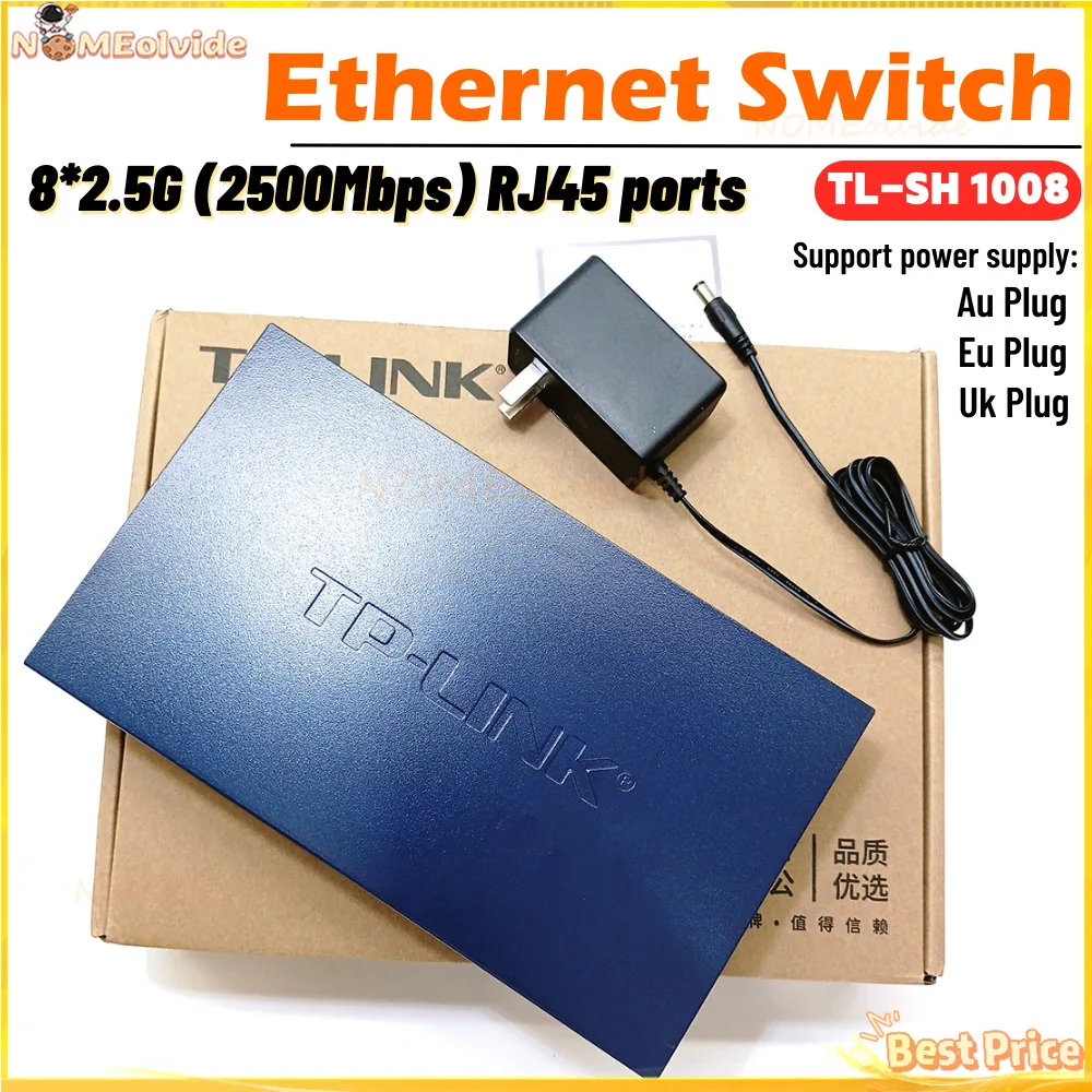 Original TLSH1008 2500mbps Switch 2.5 Gigabit Network Switch