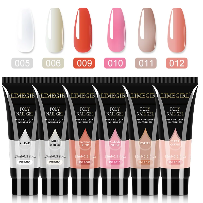 Premium Poly Nail Extension Gel Set for Professional Manicure