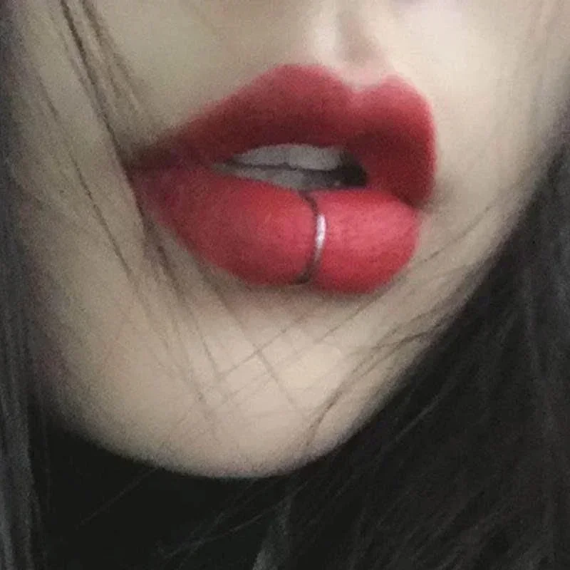 Hoop Earrings 5PCS Women Lip Ring Piercing Fake Stainless Steel Nose Septum Piercing Clip on Mouth Non Punk