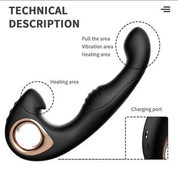Jeusn Rolling & Vibrating Male Prostate Massage Remote Control Anal Plug & Butt Plugs for Man G-Spot Stimulate Gay Anal Sex Toys 4