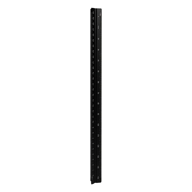 새로운 15cm 알루미늄 삼각형 스케일 눈금자 금속 알루미늄 1:20 - 1:125 합금 금속 스케일 제도 도구 사무실 학교 용품