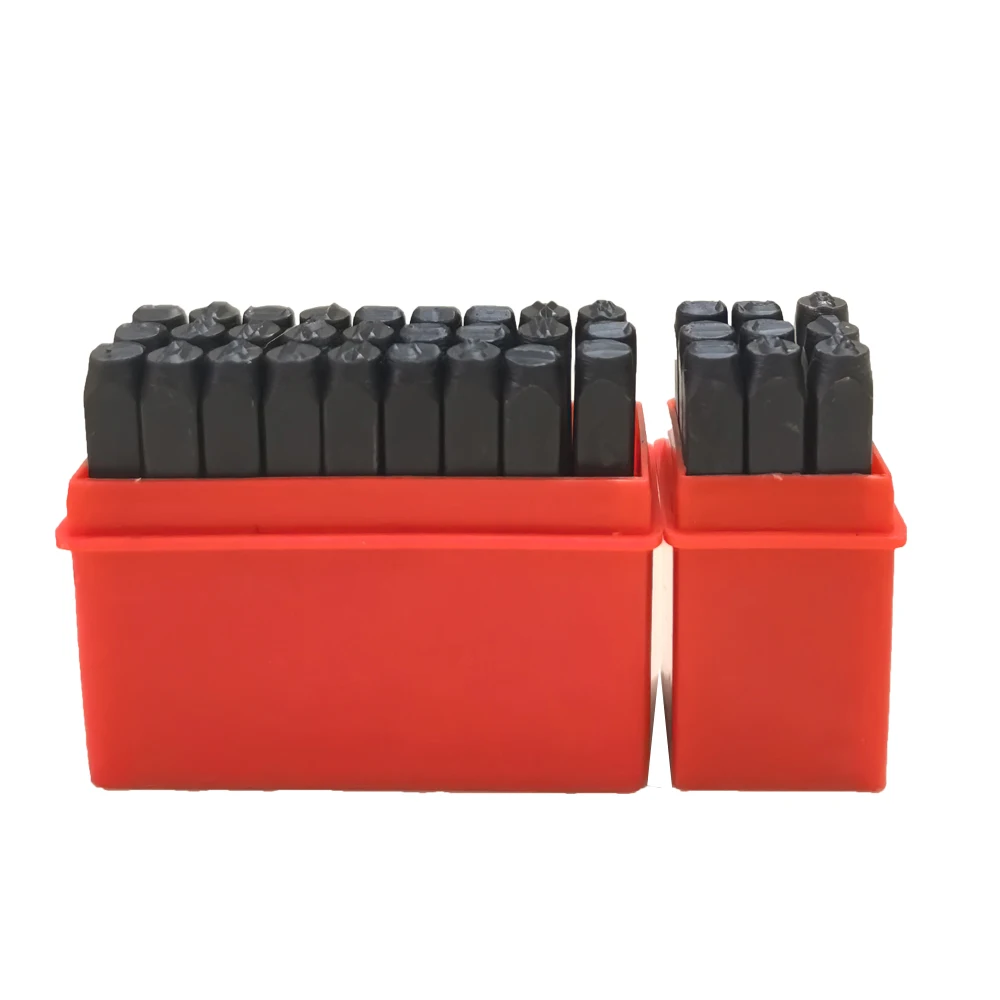 Number Uppercase Letters Steel Die Stamping Set Punching Leather Gold Silver DIY Jewelry Stamp Craft Steel Puncher 2mm-10mm number letter stamp set leather craft stamps leather letter punch alphabet number stamp set