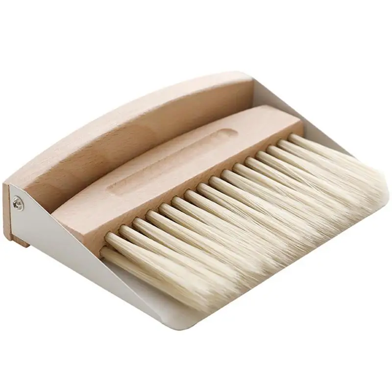 Mini Dustpan Broom Set Desktop Cleaning Broom Table Cleaning Brush Iron Dustpan Car Pets Sweeping Tool Kids Sweeper