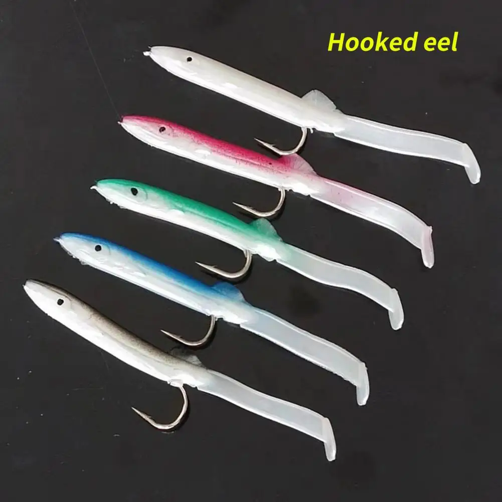 5Pcs/Pack 12cm/4.2g PVC Fishing Lure Lightweight Impact Resistant  Artificial Eel Bait For Sea Fishing - AliExpress