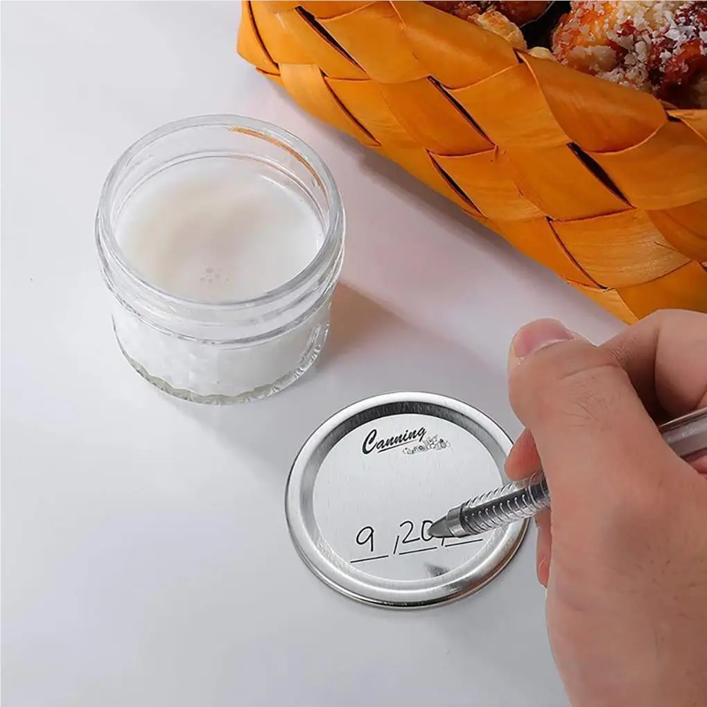 

100Pcs Glass Lids Bottle Caps Split-Type Canning Lids Kitchen Food Home