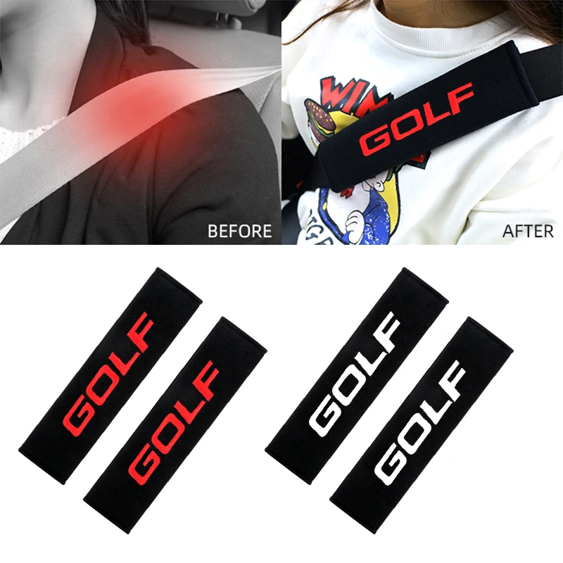 2PCS Cotton Car Seat Belt Cover Car seat belt shoulder pad case for VW