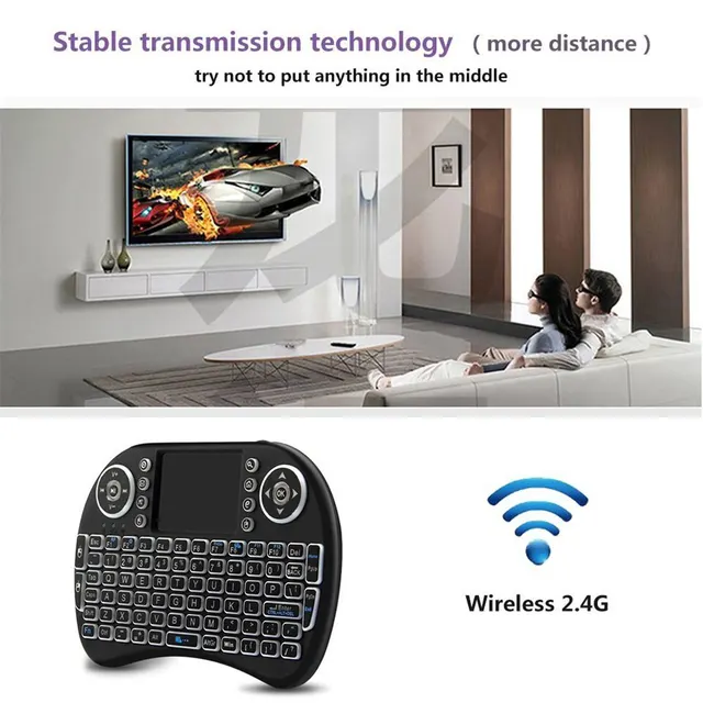 I8 Mini Wireless Keyboard 2.4G Air Mouse Remote Touchpad For Android TV Box PC Smart TV 4