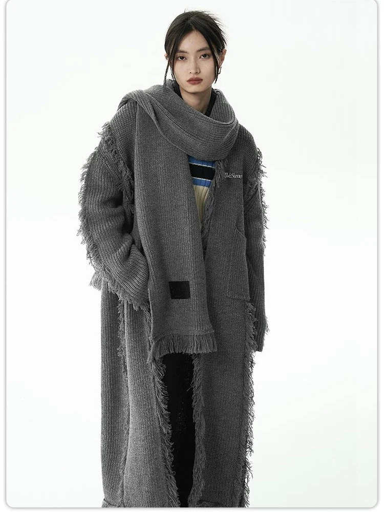 Рисунок 2 - Женский длинный кардиган с бахромой Deeptown