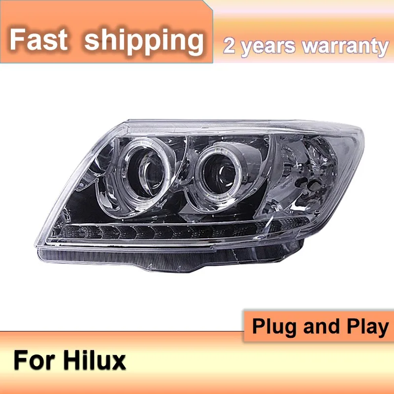 

Car Styling for Toyota Hilux 2010 Headlights 2004-2007 2008-2012 Hilux Vigo Headlight Revo Headlight DRL Bi-Xenon Lens Low Beam