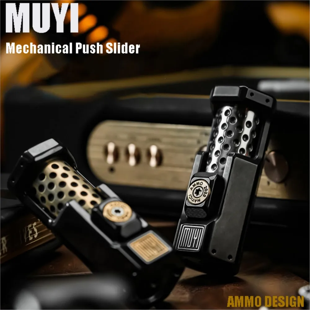 MUYI-EDC Titanium Alloy Ratchet, Snap Coin, Giroscópio Dedo, Hardcore Brinquedos Descompressão, Novo