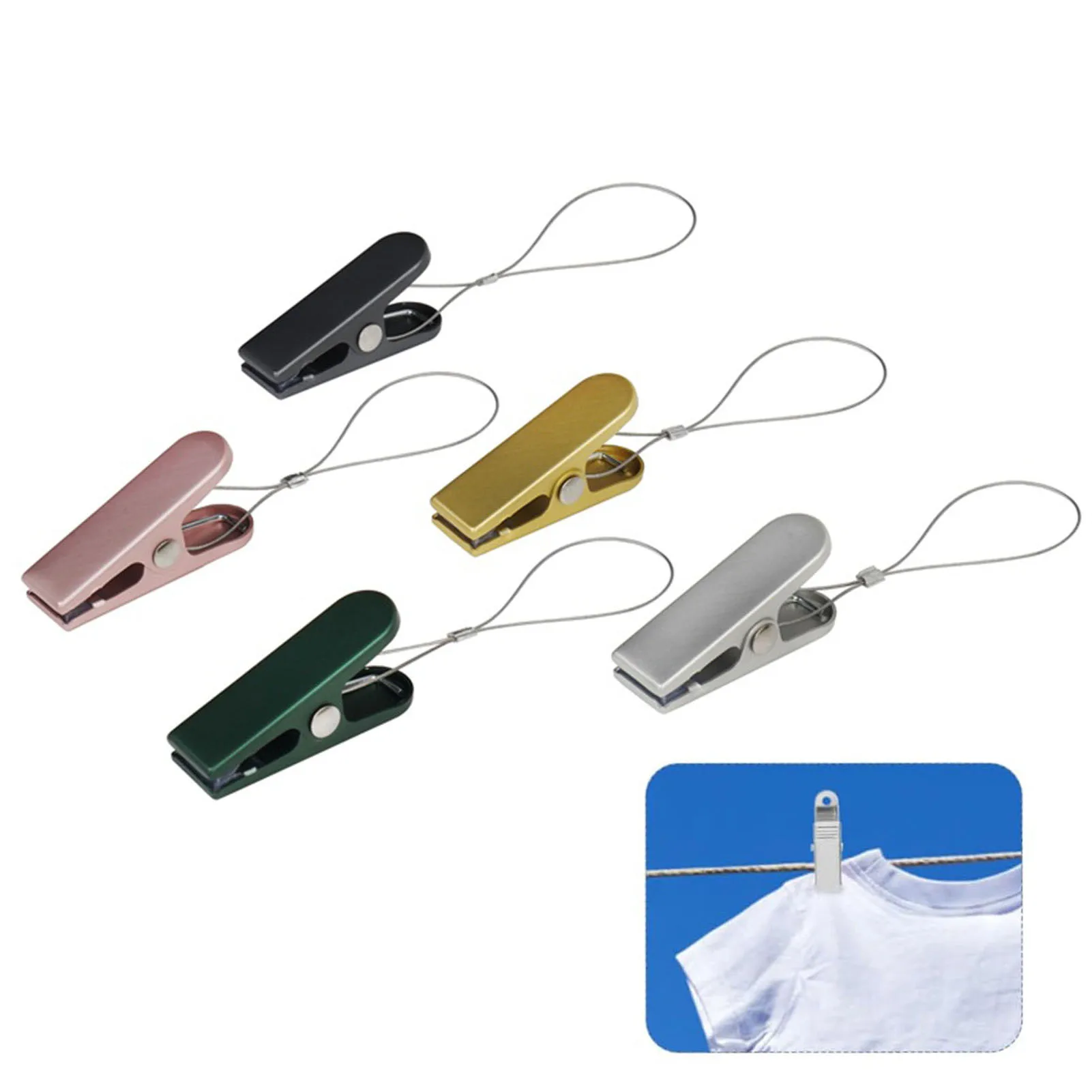 

Metal Mini Clip Spring Clip Durable Long Lasting Clips for Boot Hats Pants Clothes Towel xobw