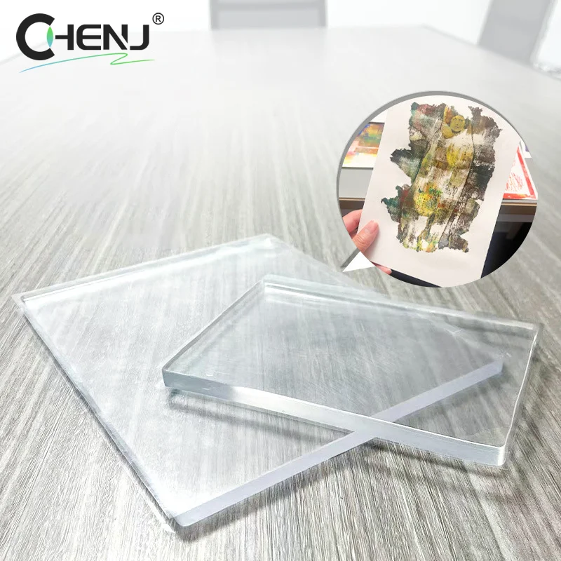 젤 아트 프레스 모노프린팅 인쇄 플레이트 카드 제작, 스크랩북, 예술 액세서리용 프레스 아트용 젤 플레이트