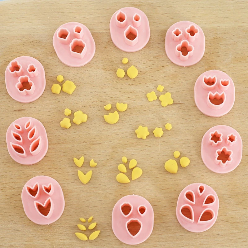 Clay Earrings Mold Tool 20 Pieces Flower Soft Pottery DIY